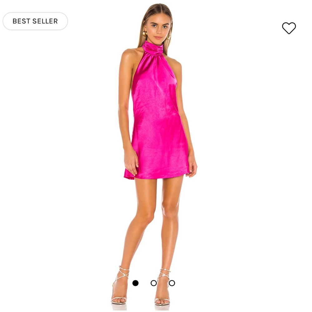 Lovers + Friends Hayes Mini Dress in Magenta Pink